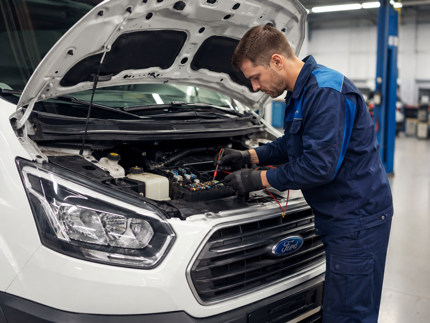Диагностика электрики Ford Transit мультиметром